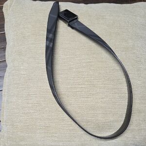 Burberry Kids Black Checkered Belt